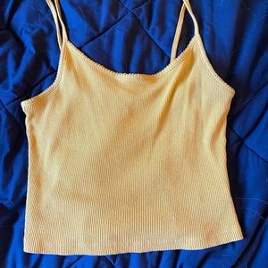 Cropped yellow cami